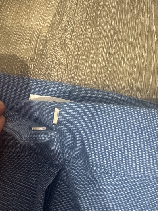 LOFT Blue Wide-Leg Dress Pants - Picture 4 of 6